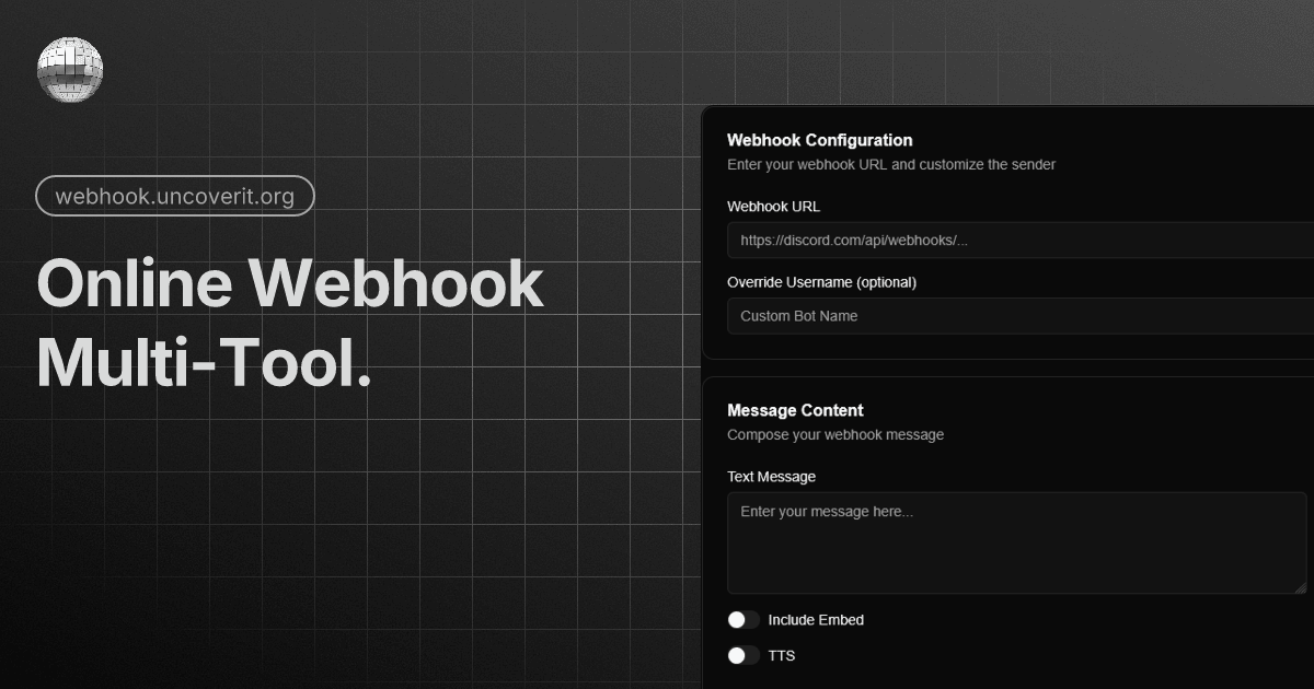 Discord webhook multi tool